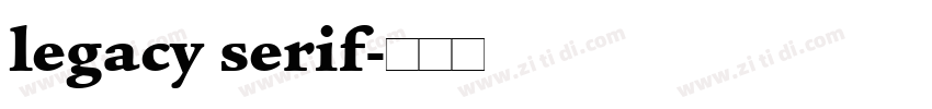legacy serif字体转换